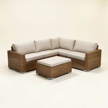 Mcnab 4 Piece Rattan Sectional Seating Group With Cushions (synthetic illustration; no displayed measurements)