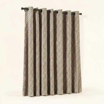 Diamonte Geometric Room Darkening Grommet Curtains/Drapes (synthetic illustration; no displayed measurements)
