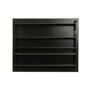 Bay Branch Empty Wall-Mounted Tool Organizer Panel - Black
