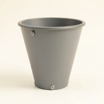 Olive Brook Empty Railing Planter With Integral Brackets - Gray (synthetic illustration; no displayed measurements)