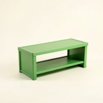 Holly Crest Narrow Outdoor Storage Bench - Green (synthetic illustration; no displayed measurements)