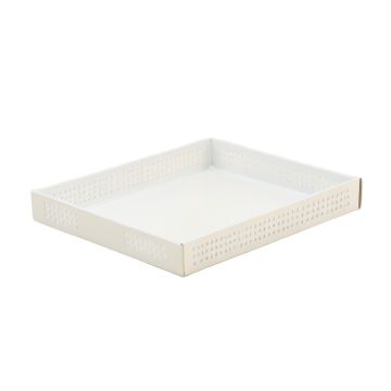 Birch Brook Empty Under-Desk Cable Tray - White