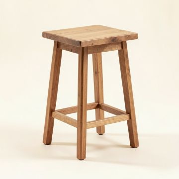 Caseareo Solid Wood Bar & Counter Stool (synthetic illustration; no displayed measurements)