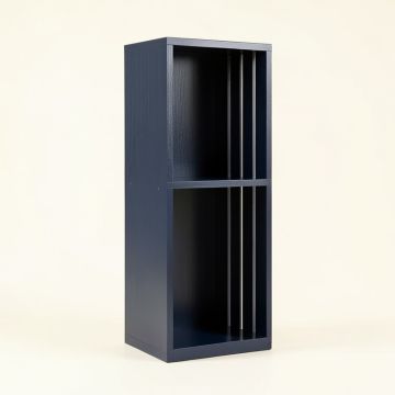 Slate Branch Narrow Cubby Tower - Navy (synthetic illustration; no displayed measurements)