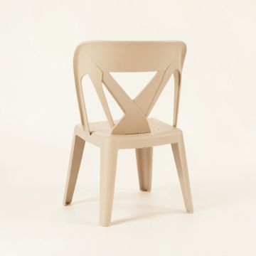 Dawn Arc Small Chair - Beige (synthetic illustration; no displayed measurements)