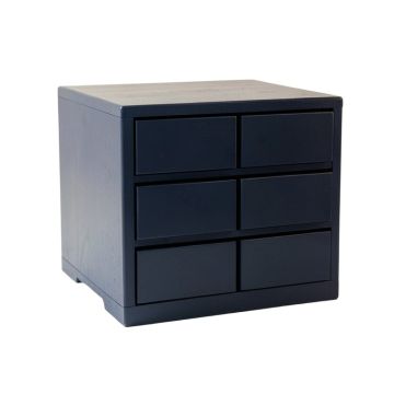 Cove Dell Small-Parts Storage Drawer Cabinet - Navy (synthetic illustration; no displayed measurements)