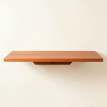 Cliff Bridge Wall-Mounted Shelf - Terracotta (synthetic illustration; no displayed measurements)