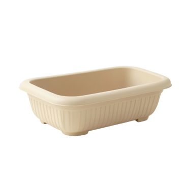 Glen Brook Empty Railing Planter With Integral Brackets - Beige
