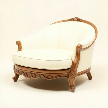 Rococo Circular Chaise Lounge (synthetic illustration; no displayed measurements)