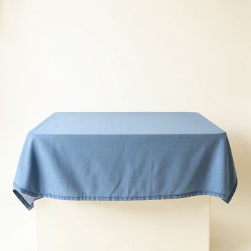 Glen Bridge Flat Bed Sheet - Blue (synthetic illustration; no displayed measurements)