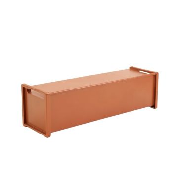 Heath Bluff Narrow Outdoor Storage Bench - Terracotta