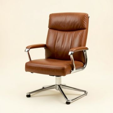 Bloomingburg Genuine Leather Conference Chair (synthetic illustration; no displayed measurements)