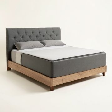 Dancourt Queen Tufted Upholstered Low Profile Platform Standard Bed (synthetic illustration; no displayed measurements)