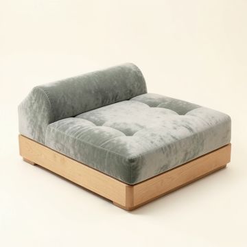Bartlomiej 74 '' Chenille Armless Sleeper (synthetic illustration; no displayed measurements)