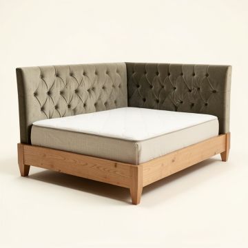 Rita Tufted Upholstered Low Profile Standard Bed (synthetic illustration; no displayed measurements)