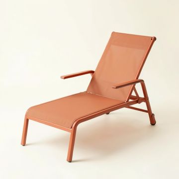 Meadow Brook Outdoor Lounge Chair - Terracotta (synthetic illustration; no displayed measurements)