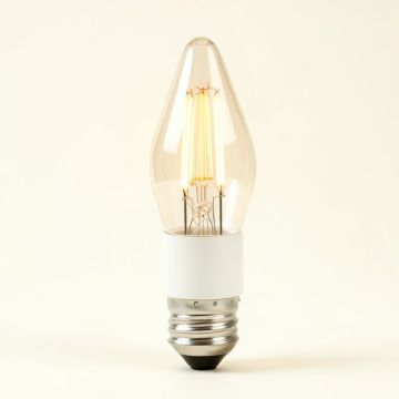 60 Watt Equivalent B11 Led Dimmable Led Edison Candle Light Bulb E12 Base (synthetic illustration; no displayed measurements)