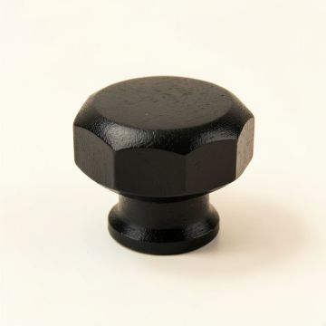 Spruce Arc Cabinet Knob Without Packaging - Black (synthetic illustration; no displayed measurements)