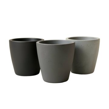Vokolida 3 Piece Concrete Pot Planter Set
