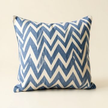 Cotton Chevron Throw Pillow (synthetic illustration; no displayed measurements)