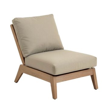 Solid Indoor/Outdoor Lounge Chair Cushion
