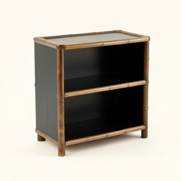 Sage Bend Low Bookcase - Black (synthetic illustration; no displayed measurements)