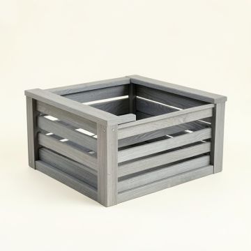 Summit Arc Empty Furniture-Style Litter Enclosure - Gray (synthetic illustration; no displayed measurements)