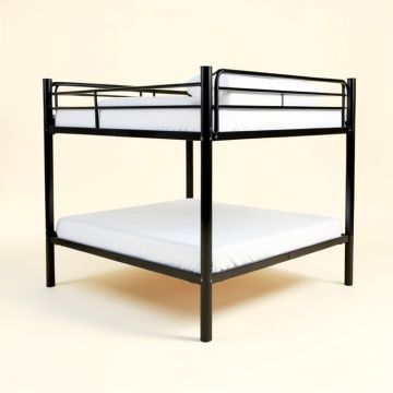 Koffler Twin Over Twin Metal Standard Bunk Bed (synthetic illustration; no displayed measurements)
