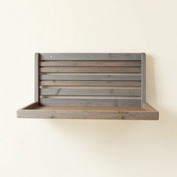 Maple Bridge Wall-Mounted Entryway Organizer Shelf - Gray (synthetic illustration; no displayed measurements)