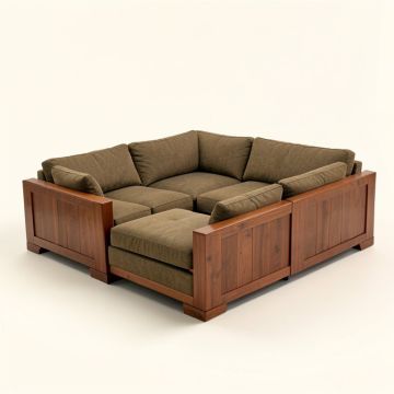 Wautoma 177 '' Wide Symmetrical Modular Corner Sectional (synthetic illustration; no displayed measurements)