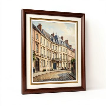Rue De La Chaussee At Argenteuil , 1872 Framed Painting Print On Wrapped Canvas (synthetic illustration; no displayed measurements)