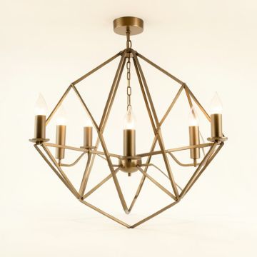 Deloris 4 - Light Candle Style Geometric Chandelier (synthetic illustration; no displayed measurements)
