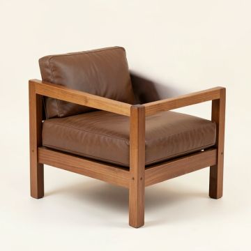Tapia 42.5 '' Faux Leather Square Arm Loveseat (synthetic illustration; no displayed measurements)