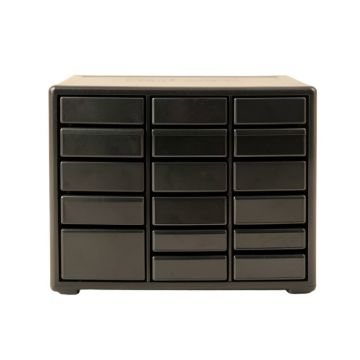Laurel Canyon Small-Parts Storage Drawer Cabinet - Black