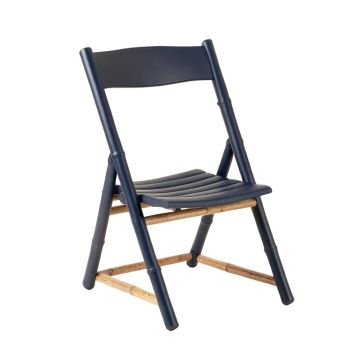 Laurel Crest Folding Outdoor Chair - Navy