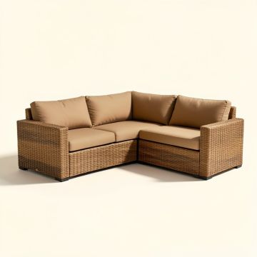 Majorca Patio Sectional With Sunbrella Cushions (synthetic illustration; no displayed measurements)