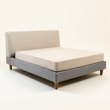 Britten Mid-Century Modern Upholstered Platform Bed (synthetic illustration; no displayed measurements)