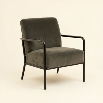 Binghamton 33.5 '' Wide Velvet Armchair (synthetic illustration; no displayed measurements)