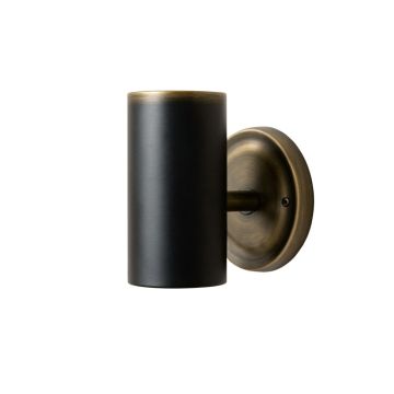 Donavan 1 - Light Black/Antique Brass Armed Sconce