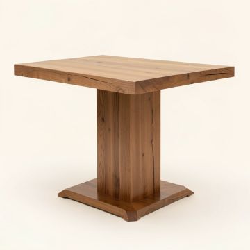 Wes Counter Height Rubberwood Solid Wood Dining Table (synthetic illustration; no displayed measurements)