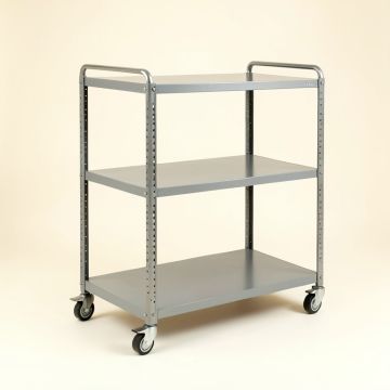 Dawn Bridge Empty Rolling Workshop Cart - Gray (synthetic illustration; no displayed measurements)