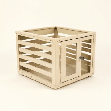 Wren Crossing Empty Furniture-Style Pet Crate - Beige (synthetic illustration; no displayed measurements)