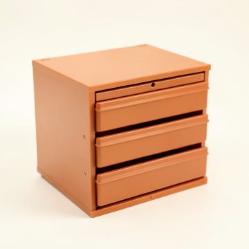 Brook Bend Small-Parts Storage Drawer Cabinet - Terracotta (synthetic illustration; no displayed measurements)