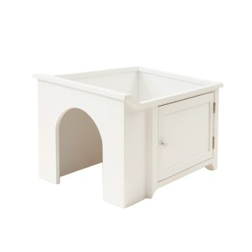 Meadow Falls Empty Furniture-Style Litter Enclosure - White
