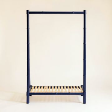 Rowan Bend Empty Garment Rack - Navy (synthetic illustration; no displayed measurements)
