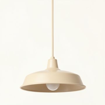 Sage Crossing Pendant Light Suspended From One Plain Cable - Beige (synthetic illustration; no displayed measurements)