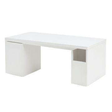Shore Dell Desktop Monitor Riser - White (synthetic illustration; no displayed measurements)