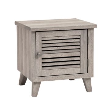 Hazel Edge Nightstand - Gray