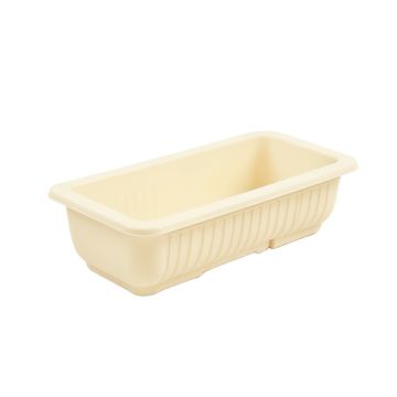 Vale Canyon Empty Railing Planter With Integral Brackets - Ivory