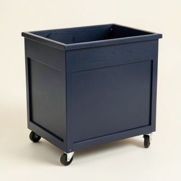 Maple Bluff Empty Rolling Workshop Cart - Navy (synthetic illustration; no displayed measurements)